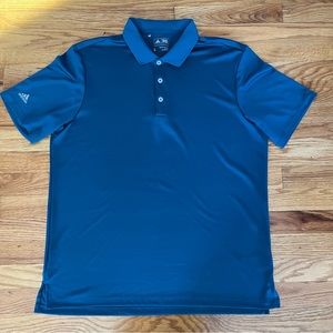Men’s Adidas Golf Shirt, Large, Blue